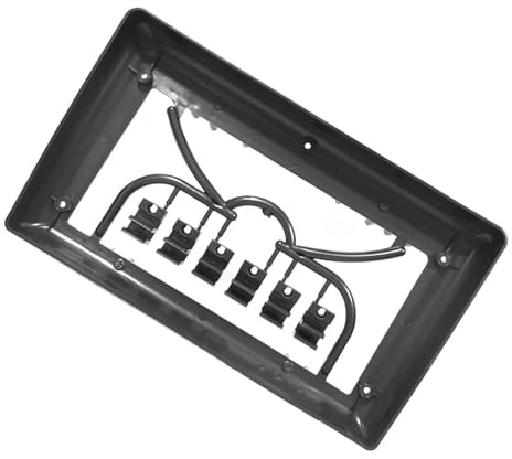 marco fascia radio estéreo Radio Coche Universal 7 A 9 Pulgadas Dos DIN Dobles Panel Unidad Principal Estéreo Automóvil Marco Montaje Tablero Kit Embellecedor Placa Frontal
