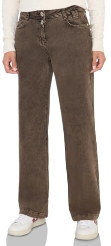 Cecil Wide Leg Jeans Chocolate Mousse 30