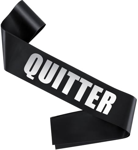Xuniea Quitter Sash Leaving Sash New Job and Sorry Your Leaving Gifts Retirement Presents for Colleagues Women Men Farewell Party Going Away Decorations