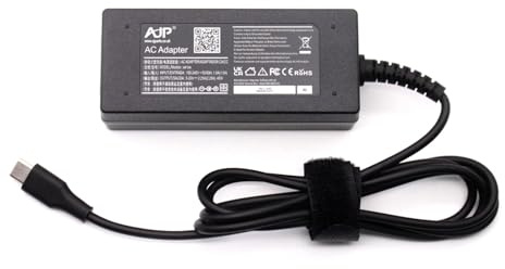45W 20V 2.25A USB-C Type C Charger For HP 4G LTE Laptop 14-eg0503na Bundle (5R3R5EA) Laptop Power Supply Ac Adapter With UK Power Cord