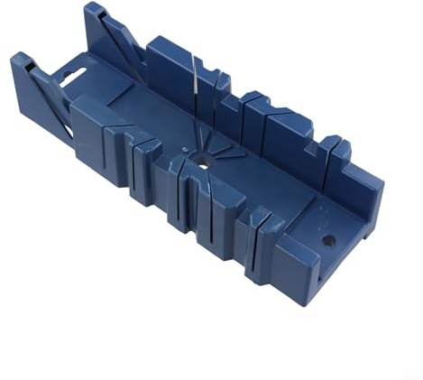 Boîte à onglets 45° et 90° pour le travail du bois pour la coupe d'angle de précision, boîte de scie à onglet en plastique ABS pour scie à main, outil de coupe de bois pour armoire, cadre, (petit)