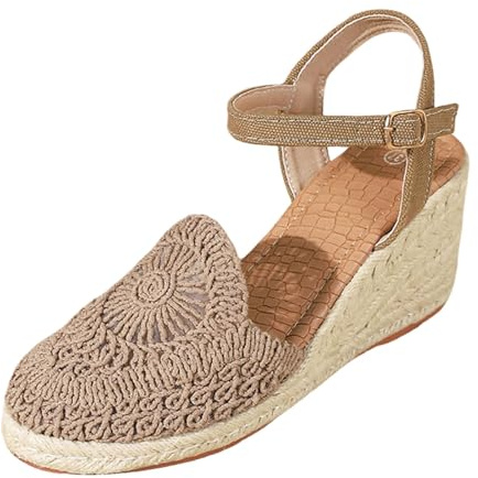Open Toe Upper Solid Sandals - Summer Casual Outdoor Beach Walking Comfortable