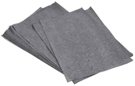 ibasenice 25 Blatt Graphit Kohlepapier Transferpapier für Holz und Ton Kohlenstoffbeschichtetes Malpapier zum Abpausen und Vereinfachen von Bastelprojekten