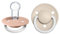 BIBS De Lux Soother 2-Pack, BPA Free Dummy Pacifier, Round Nipple. Silicone, OneSize (0-36 Months), Blush Night/Vanilla Night