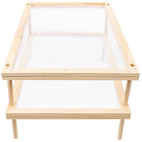 Garneck Drying Rack for Spaghetti and Noodles Kitchen Vegetable Fruit Drying Stand for Outdoor Wall Mounted Use
