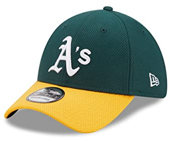 New Era Oakland Athletics MLB Diamond Era DarkGreen 39Thirty Stretch Cap