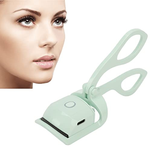 Beheizbare Wimpernzange, wiederaufladbare elektrische Wimpernzange Typ C mit Silikonpad, Temperaturmodi 65 °C und 85 °C, 3 Wochen Nutzung mit einmaligem Aufladen