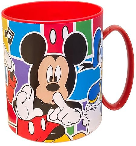 Wiederverwendbare Plastikbecher Maus Duck Goofy Mikrowellengeeignet BPA Free Kapazität 350ml Kinder Tasse