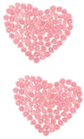 ABOOFAN 2 Sets Künstliche Rosen 3 5 cm Mini-Rosen Künstliche Für Blumensträuße Hochzeitsmittelstücke 100 Stück * 2