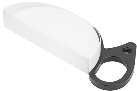80mm Kameraobjektiv Prisma, Halbmond optisches Glas Prisma Spezialeffekt Filter Handheld Kaleidoskop Prisma mit Finger Ring und Lenker, Fotografie Video SLR Kamera Zubehör