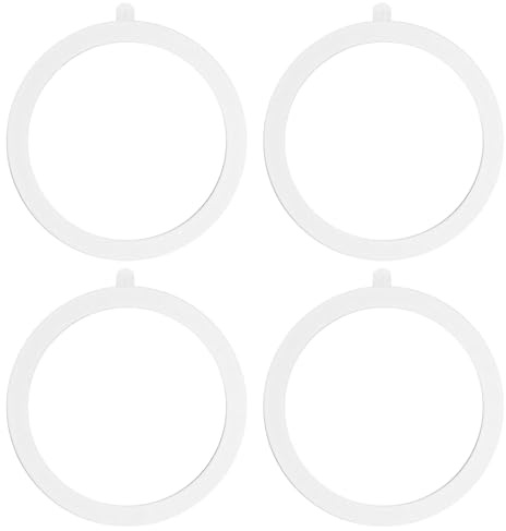 4 Stück Magnet Ring Aufkleber Kompatibel mit MagSafe Ring, Universal Ring, Magnet Rings Aufkleber Kabelloses Laden Umwandlungskit, für iPhone 14/13/12/11/X/8 Reihe Galaxy A13 A54 A53 S23 S22 S21