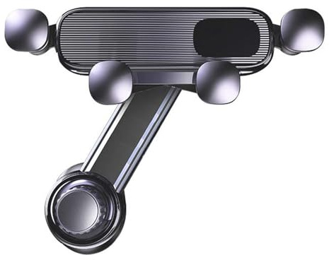 CHENRI Drehbarer Autotelefonhalter, Handyhalterung Auto Handy Halterung, Schwerkraft Handy Autohalterung mit 360° Drehbar Schwenkarm, Universal Handyhalterung für die meisten Autolüfter (Schwarz)