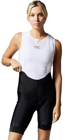 Acelera Bib Shorts für Damen [Essential] – Ergonomische Fahrradhose für Damen Gepolstert [über 4h Fahrzeit], Atmungsaktive Radlerhose aus italienischem Stoff