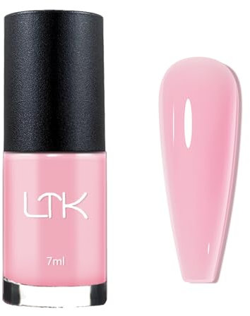 Light Pink Nail Polish - Young Pink Nail Varnish - Quick Dry Nail Varnish - Long Lasting & Chip Resistant Nail Polish - No Need Cure DIY Home Manicure