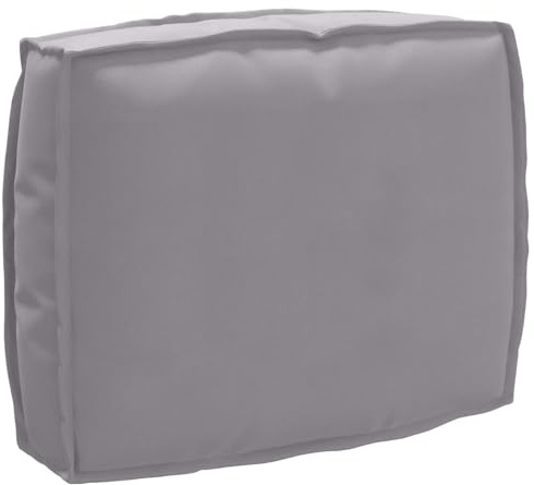 vidaXL Kissen Grau 50 x 40 x 12 cm Oxford-Stoff | Leicht zu reinigen, Bleibt frisch und sauber, Angenehm und bequem
