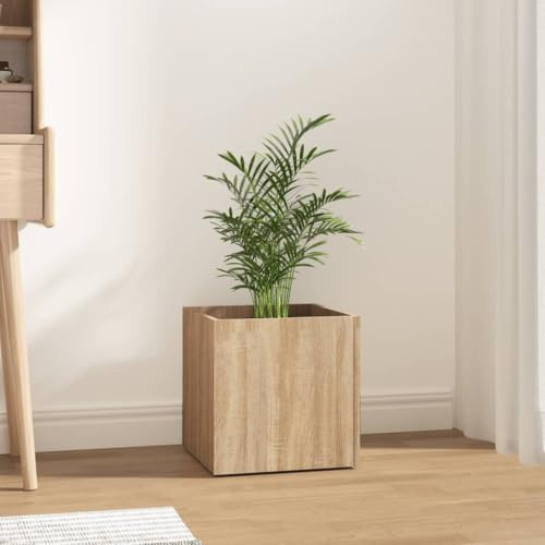 CKioict Vaso per piante in rovere Sonoma per esterni, 40 x 40 x 40 x 40 cm, in legno