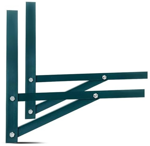 Soporte Para Aire Acondicionado Con Pintura En Aerosol Verde, Estructura Triangular Resistente, Múltiples Rangos De BTU, Fácil Instalación(25000-28000 BTU)