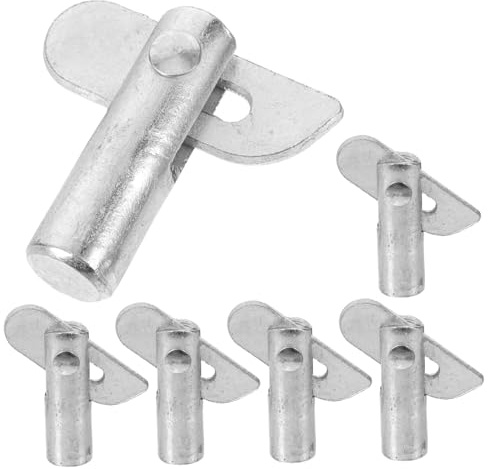 Perno di Fissaggio Zincato per Ponteggio 8 Pezzi 12×45 Mm | Argento, Rimozione Semplice e Installazione Facile, Dimensioni Precise, Prestazioni Durature