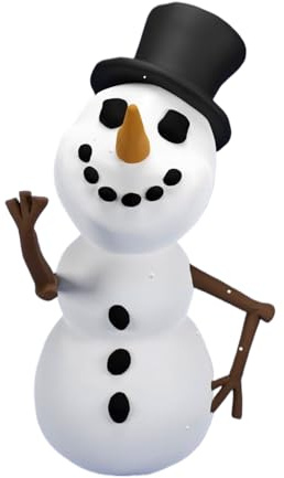 Figuras de muñeco de nieve | Decoración de temporada divertida impresa en 3D | Figura de Navidad de escritorio - para coleccionistas, hogar, oficina, sala de estar, dormitorio, estudio, estantería