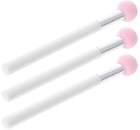 Ipetboom 3pz Spugne Trucco Concealer in Spugna Nbr Bianco, Touch Confortevole per Donne, Strumento di Bellezza per Fondotinta e Correttore Giornaliero
