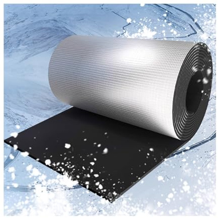 Plaque Isolation Thermique Autocollante，Thermique Isolant Anti Froid et Chaleur, Plaque Isolation Autocollante for Ballon Eau Chaude Film Refléchissant.(1*8m/3.2*26ft,25MM(THK))