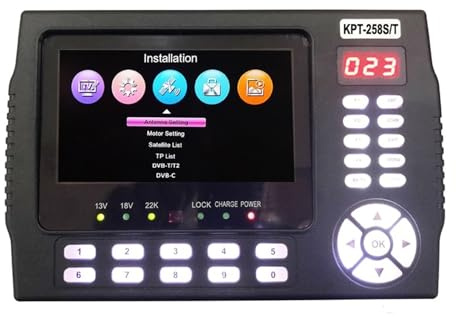 DVB-S2 DVB-T/T2 DVB-C Combo Détecteur De Satellite Numérique Signal H.265 Décodeur DéTection PréCise