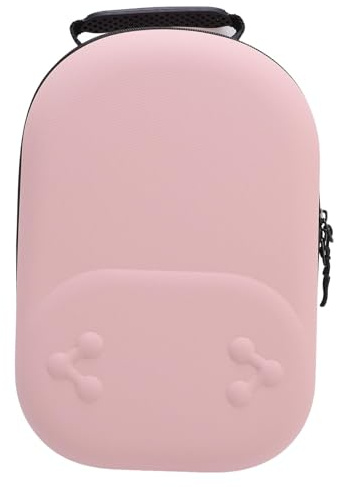 Asixxsix Hard Carrying Case, Compatible with VR Headsets Portable Protection Backpack Electronics Organizer Travel Case for Travel and Home Storage (Pink)