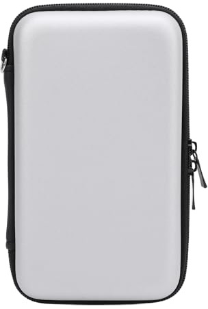Matybobe Custodia da Viaggio Rigida Protettiva Portatile per 2DS XL e 3DS XL con 8 Slot per Cartucce di Gioco e Accessori Console di Gioco (Argento)