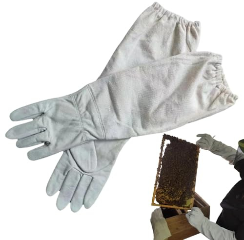 Bihandskar För Vuxna Män Långa Canvasärmar Biodlingsutrustning