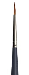 Winsor & Newton 5011102 professionell akvarellpensel, målarpensel för akvarellfärger med syntetiska fibrer, ergonomiskt handtag, hållbart och formstabilt, kort handtag – rund borste nr 2