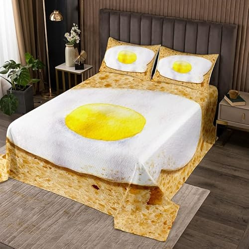 Set di copriuova in camicia per toast trapuntato copriletto in camicia modello trapuntato copertura alimentare tema trapuntato 3 pezzi dimensioni240x220cm