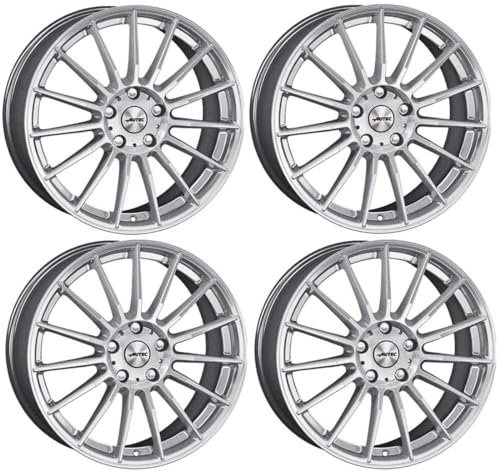 4x AUTEC Felgen Alufelgen LAMERA 7.5x17 ET37 5x112 Hyper Silber kompatibel mit Mercedes-Benz C GLA A CLA E CL GLK B GLC GLB S SLK SLC Vaneo