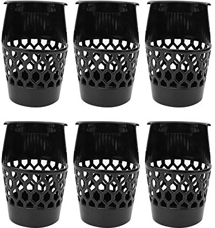 Zjythocyber Juego de 6 cestas de Snooker de plástico, Bolsillos duraderos para el Almacenamiento de Bolas de Billar, diseño Colgante bajo la Mesa para Uso en el hogar y en Salas de Billar, ade (20CM)