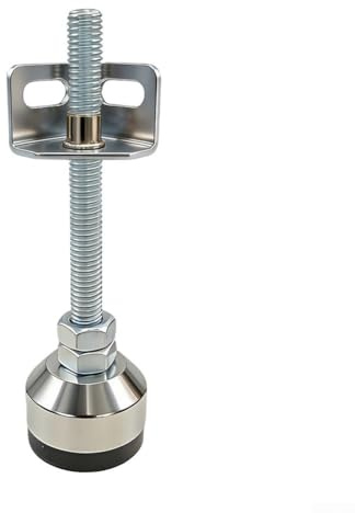 Patas ajustables para muebles, paquete de 4 hilos M10 de 1200 libras, patas de nivelación resistentes, ajuste de altura, base antideslizante que amortigua las vibraciones, para uso en casa, oficina