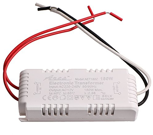 Convertidor de fuente de alimentación de lámpara halógena LED blanca de 180 W, 220 V, adaptador transformador electrónico