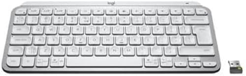 Logitech MX Keys Mini for Business kabellose beleuchtete Tastatur | Französisches AZERTY-Layout - Pale Grey