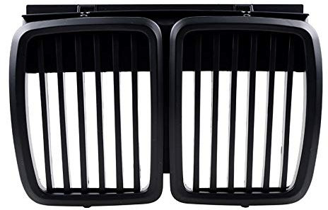 QOHFLD kylgrill för BMW E30 3er M3 1982-1994, kylgrill kylgrill främre tratt svart