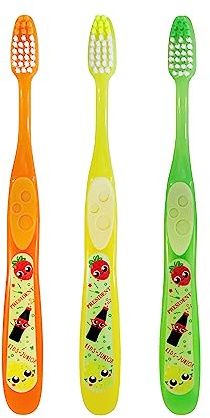President 1 SPAZZOLINO KIDS JUNIOR BAMBINI 5-11 ANNI. Testina compatta, Setole con ciuffo a taglio scalare, punte arrotondate. Pulisce anche tra gli spazi interdentali. Un pezzo, colori assortiti