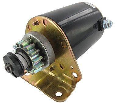 GREENSTAR - Démarreur Électrique 14 Dents pour Moteurs BRIGGS & STRATTON de Forte Puissance - Remplace 593934, 693551 - Pignon Métal avec Noix de Lanceur - Dimensions 0.245 m x 0.180 m x 0.185 m