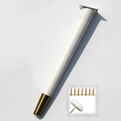 XUAN Holz Möbelbein Höhe 720mm Tischfuß Konisch Tischbeine Vintage Möbelfüße Schräge Tischkufen Für DIY Möbel Esstisch Schreibtisch Couchtisch (Color : White, Size : 72.5cm)