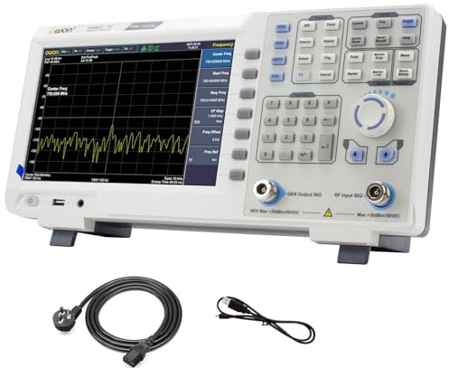 OWON XSA805-TG with Tracking Generator Portable Spectrum Analyzer Digital Logic Analyzer, 9 inch TFT LCD Frequency Range 9kHz to 500MHz Machine Measuring Instrument for Measure Certain Parameters