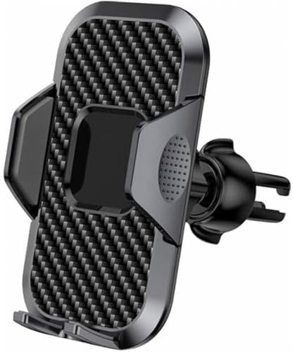 Cool Soporte Móvil Coche, Soporte Teléfono Carbono - Rejillas de Ventilación Salidas de Aire - Doble Seguridad Ante Vibraciones - Universal (Valido para Todos los Modelos) iPhone, Samsung, Xiaomi...