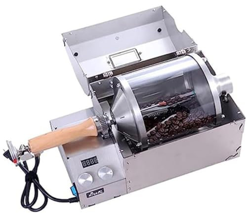 Tostatrice automatica per caffè, macchina per cuocere chicchi di caffè domestica da 500 g, tostatrice elettrica per chicchi di caffè a tamburo, tostatrice professionale per chicchi di caffè
