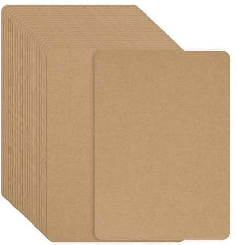 JIANTA Braune Kraftpapier A6 Karten (120 Stück), 250 g/m² Blanko-Flash-Karten für DIY-Graffiti-Nachrichten, Postkarten, Karteikarten, Bastelkarten