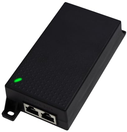 ThePoEstore 60W Gigabit PoE++ Injector - 10/100/1000Mbps, RJ-45 Shielded, IEEE 802.3af/at/bt Compliant, PoE Switch Powerline Network Adapter for High Power Ethernet Devices, Up to (328 FT) 100M