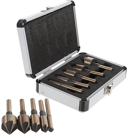 FOYTOKI 1ensemble Mèche De Chanfrein Ensemble De Forets à Dépointer Pour Métaux Et Plastiques Outils Pratiques Avec Boîte De Rangement