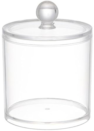 1 Pack Acrylic Qtip Holder Dispenser,Canisters Apothecary Jar Set,12 oz