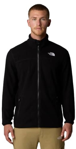 The North Face Herren 100 Glacier Full Zip Fleecejacke, Tnf Black/Npf, XXL