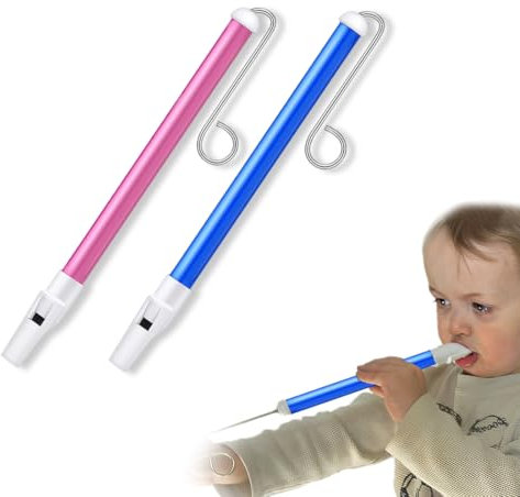 2 Stück Slide Whistle Instrument,Slide Whistle Spielzeug Metallgleitflöte,Slide Pfeife Spielzeug,Kunststoff Schiebepfeife für Jungen und Mädchen zum Üben von Musik, Professionelles Musikinstrument