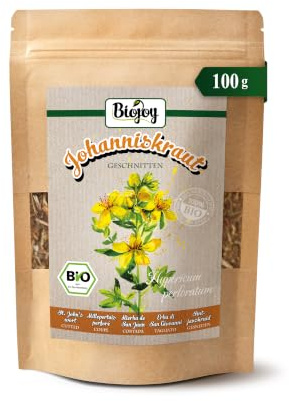 Biojoy Tisane de Millepertuis BIO (100 g), seché et coupé (Hypericum perforatum)